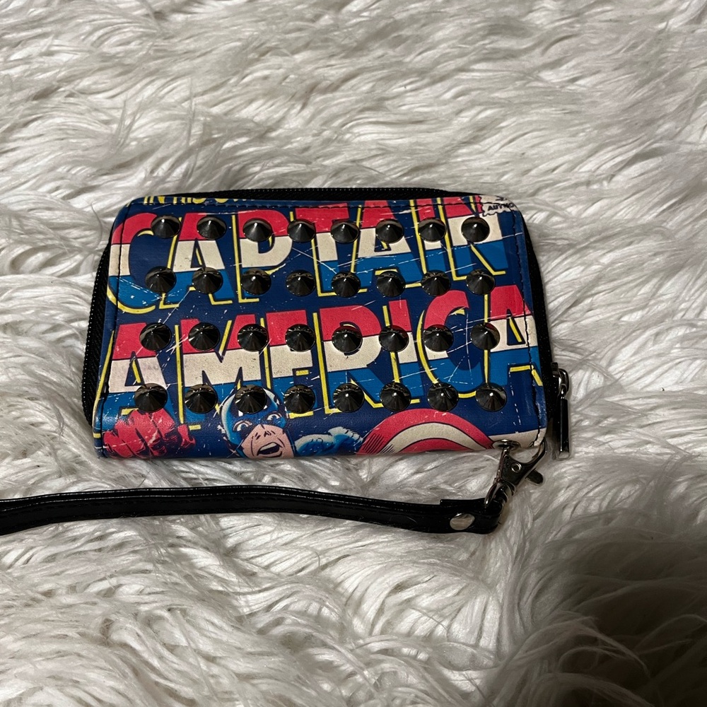 Marvel Captain America Wallet - Red, Blue, Black